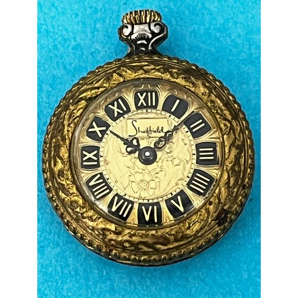 Vintage Womens Sheffield Swiss Made Gold Tone Pocket Watch - Manual Wind 4 repai main image 2